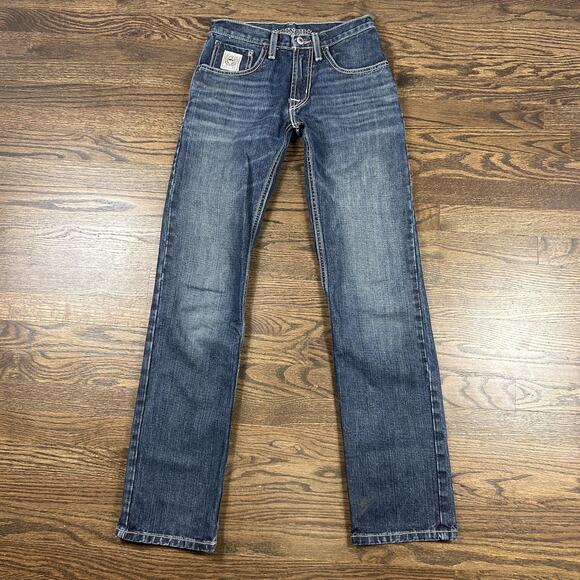 Cinch Other - Cinch Jeans Mens 27x34 Blue Denim Straight Leg Western Cowboy MB92634019